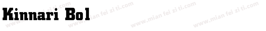 Kinnari Bold字体转换